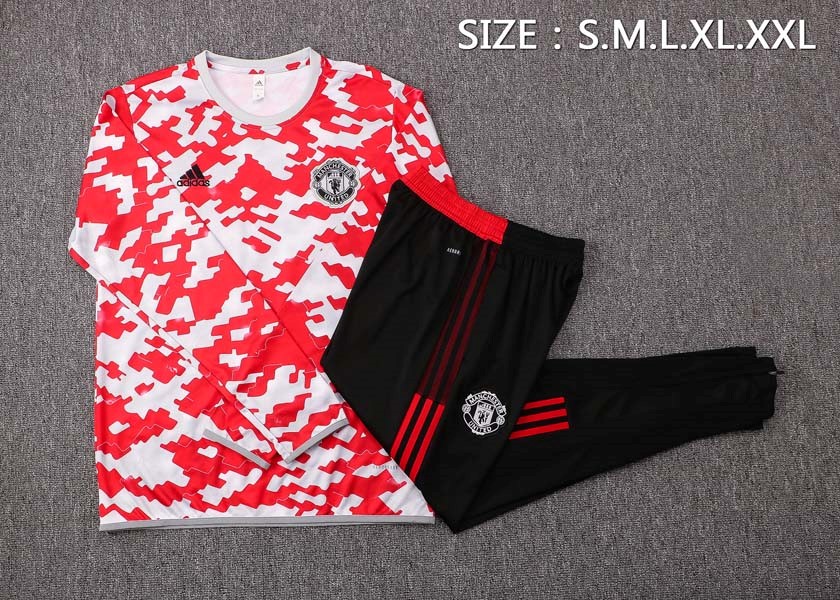 Training Top Manchester United 2022 Rouge Noir